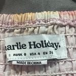 Charlie Holiday NEW Pink Multi Check Andrea Smocked Puff Sleeve Crop Blouse S/4 Photo 10