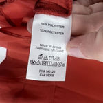 Stella & Dot  Women's Crew Neck Back Zip Peplum Ruffle Blouse‎ Orange Size Medium Photo 9