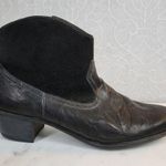 Munro  Womens Laramie Ankle Boots 12N Black Suede Leather Western Rodeo M602788 Photo 0