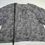 Loft  Crewneck Floral Print Balloon Sleeve Blouse Size X-Large Office Career Boho Photo 9