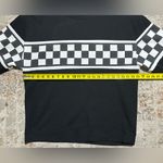 Urban Outfitters  Black And White Checkered Crewneck Sweatshirt size large Photo 6