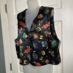 Diane Von Furstenberg  DVF Color Authority Womens Large L Satin Vest Fashionista Photo 2