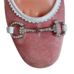 Bellofatto Pink Rhinestone Flat Ballet Shoes Size 7.5 Photo 7