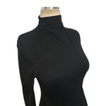 KHAITE  Rolina Top in Black Small Womens Long Sleeve Mock Neck Photo 5