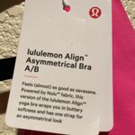 Lululemon NWT  Align Asymmetrical Sports Bra  Sonic Pink Color Size 12 A/B Photo 8