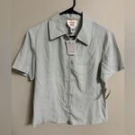 Talbots  Size 8 Pure Silk Short Sleeve Button Up Dress Shirt New Dead Stock Photo 0