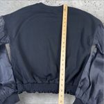 Cami NYC Cami‎ NYC Valeria Puff Mesh Sleeve Sweatshirt Top Black Sz S Photo 6