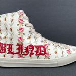 Gucci  Major Blind For Love Rose Serie Print Satin High Top Floral Sneakers EU 38 Photo 2