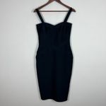 Bandage Dress Large Black Bodycon Midi Sexy Cocktail Sleeveless Hourglass L Photo 7