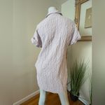 Abercrombie & Fitch Lavender Textured Mini Shirt Dress Lavender Purple ST Photo 4