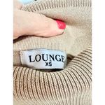 Lounge Knitted Long Sleeve Crop Top & Fold Waist Shorts Set Tan Women's Size XS Photo 7