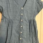Madewell  Slate Blue Eyelet Dress Medium Photo 2