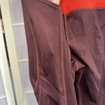 Athleta  Tenacity Athletic Athleisure Gym Workout Burgundy 7/8 Leggings Small Photo 10