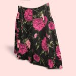 Talbots Cute black floral pleated whimsigoth meets schoolgirl a-line skirt  boho Photo 1