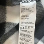 Eddie Bauer  Micro fleece Button Up Shirt Black White Buffalo Check Oversized Photo 8