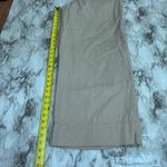 Loft Poplin Wide Leg Pants Size 2 100% cotton tan cream high rise Photo 7