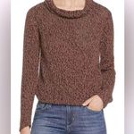 Eileen Fisher Nutmeg Organic Cotton Linen Tape Funnel Sweater Top Women’… Photo 0