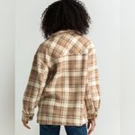 Love Tree Plaid Sherpa Womens Shacket Photo 2