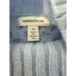 Nordstrom Cable Knit Mock Neck Light Blue Sweater Womens Size XS Photo 13