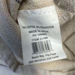 Burlap Beach Bag Live Life In Flip Flops woven tote Tan Photo 4