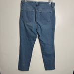 Vineyard Vines High Rise Straight Leg Jeans Blue Light Wash Frayed Hem Size 29 Photo 5