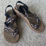 Chacos Chaco ZCloud X2 Double Strap Toe Loop Multicolor Sport Sandals Tan Blue Water Photo 0