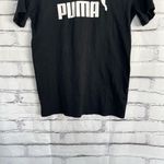 Puma Classic Logo T-Shirt Women’s XS Black White Cotton Crew Neck Athletic Tee Photo 3