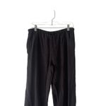 J. Jill Women's Size Small P Black Flowy Pull‎ On Wide Leg Tie Pants Photo 4