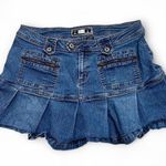 π« REAL Vintage R4R Raver Denim Mini Skirt π« Blue Size 15 Photo 0