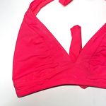 Athleta Hot Pink Unlined Triangle Tie Back Bikini Top Photo 2