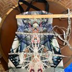 Black Halo Bryson sheath dress geometric abstract artsy print wedding size 0 Photo 5