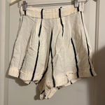 Sancia Anthropologie Linen Blend Striped Black White Shorts Australia Size XS Photo 0
