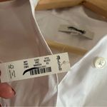 Madewell  Oversized Button-Up Shirt Cotton‎ Relaxed Fit Eyelet White NWT Size XS Photo 4