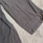 Lisa Rinna Collection Brown Crepe Gauze Muslin Full Length Wide Leg Pants Size 26W Photo 5