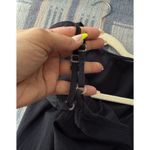 A1 Lagaci Romper Eyelet Lace Trim Drawstring Waist Sleeveless Black Size M Size M Photo 3