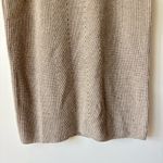 Vince  Cowl Neck Sleeveless Beige Sweater Dress Wool Cashmere Knit Ribbed Tunic Photo 5