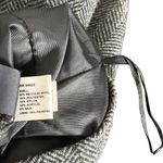 Gap Herringbone Wool Blend Skirt Ruffle Hem Gray Black Women 0 Office Siren Photo 5