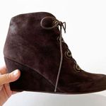 Stuart Weitzman  Dark Chocolate Brown Suede Ankle Boots Photo 1