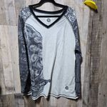 Double D Ranch Hide Tickler Long Sleeve Western Boot Cowgirl Graphic Tee Gray Size 1X Photo 1