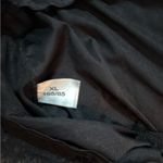 Black Satin Chemise with V Photo 3