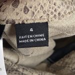 Tribal Pants Womens 4 Light Tan Snake Print Skinny Animal Pattern Stretch New Photo 5