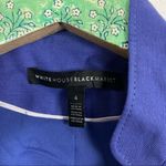 White House | Black Market  Crop Blazer 4 Blue Open Front Photo 2