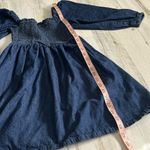 J.Crew  Smocked Puff Sleeve Denim Dress in Chambray Size Small Photo 11