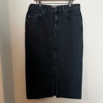 Madewell - Denim Mid-Rise Maxi Skirt in Lunar Wash Dark Wash 90s Photo 1