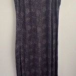 Pact  Organic Cotton Racerback Tank Maxi Dress Blue Confetti Abstract Print Lrg Photo 0