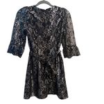 H&M x The Vampire's Wife Dress Black Silver Mystique Lace Goth Witchy Emo XS Photo 7