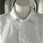 ZARA  White Denim Button Up Sleeveless Shirt, Size L New w/Tag Photo 5