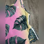 Adidas Leaf Print Tank Top in Pink and Green Photo 7