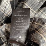 Elizabeth and James  black plaid long sleeve button down small Photo 4