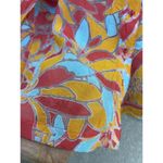 Allison Daley  Women's Button Down Shirt Short Sleeve Orange Size 12 Petite Photo 8